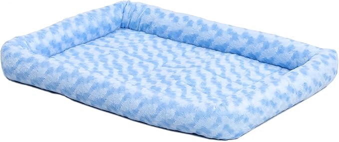 Plush Pet Crate Bed Mat, Soft Dog and Cat Kennel Cushion for 18 Inch Crates