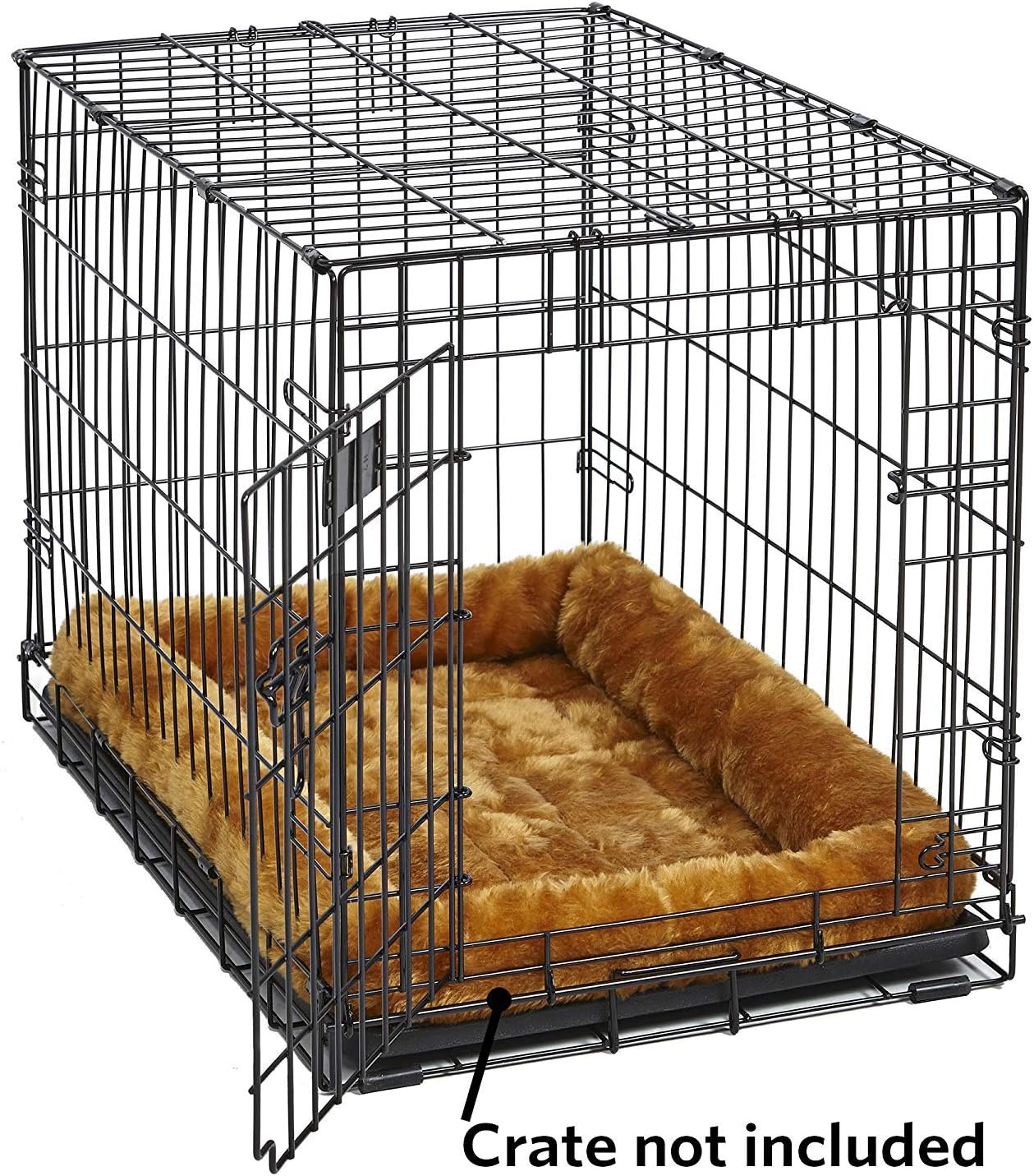 Plush Pet Crate Bed Mat, Soft Dog and Cat Kennel Cushion for 18 Inch Crates