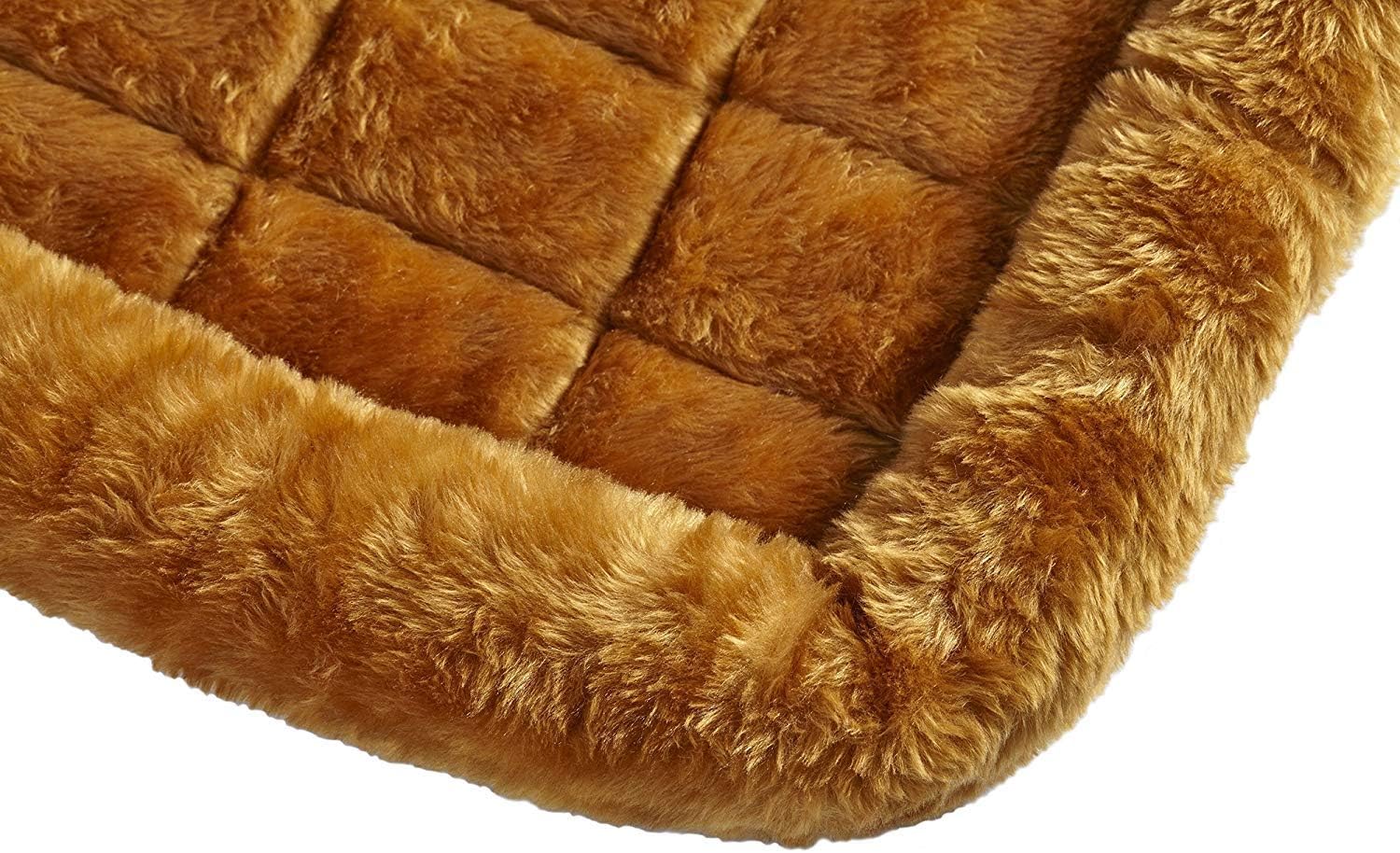 Plush Pet Crate Bed Mat, Soft Dog and Cat Kennel Cushion for 18 Inch Crates