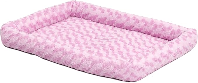 Plush Pet Crate Bed Mat, Soft Dog and Cat Kennel Cushion for 18 Inch Crates