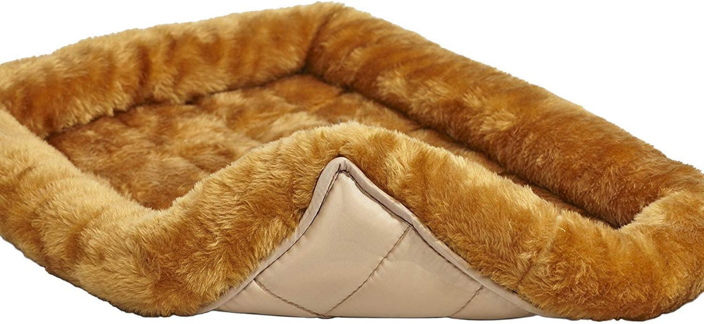Plush Pet Crate Bed Mat, Soft Dog and Cat Kennel Cushion for 18 Inch Crates